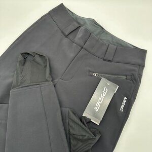 Spyder Women's Painted On Softshell Stirrup Winter Ski Snow Pant, Size 10, Black